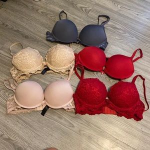 Add two cup push up bra set